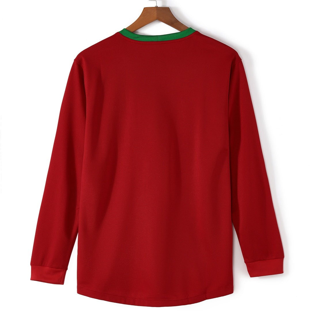 Portugal 2012 Home Long Sleeve Retro Jersey