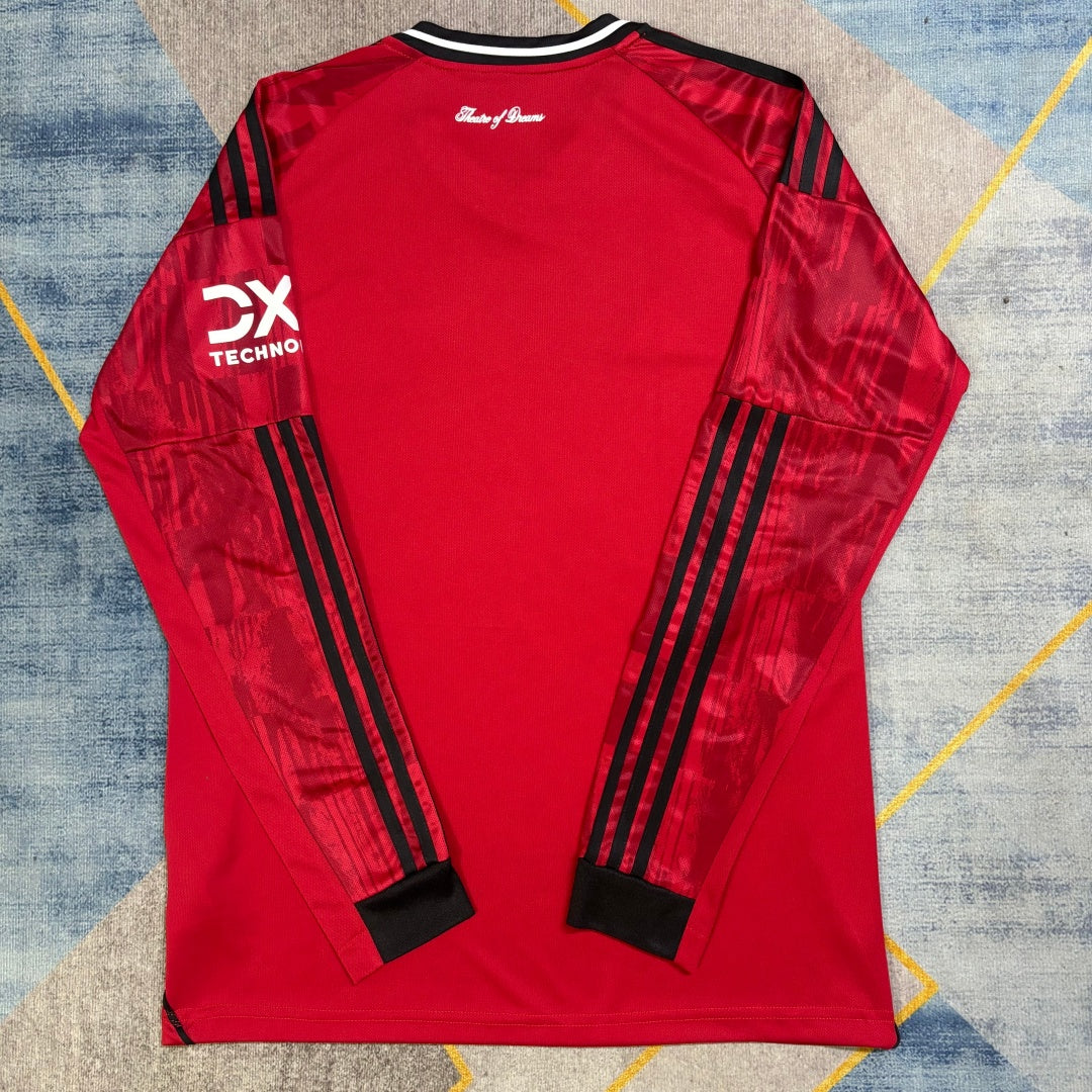 Manchester United 2025/26 Home Long Sleeve Jersey