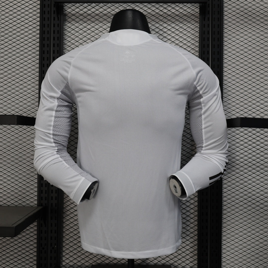 Real Madrid 2025/26 Home Long Sleeve Player Version Jersey