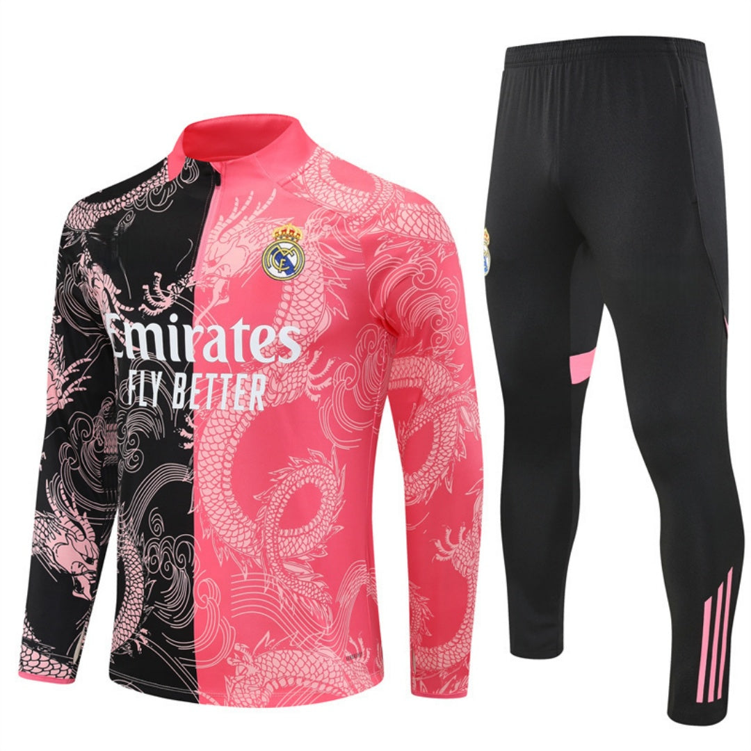 Real Madrid 2025/26 Pink Dragon Tracksuit