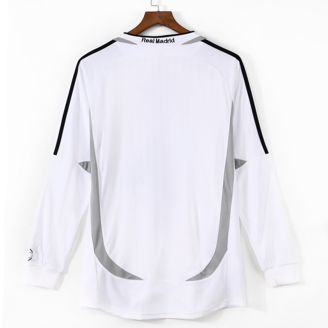 Real Madrid 2006–2007 Home Retro Long Sleeve Jersey