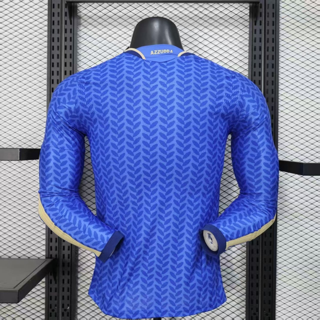 Italy 2025/26 Home Long Sleeve Player Version Jersey