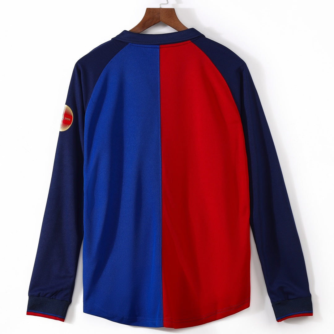 FC Barcelona 1999/00 Home Retro Long Sleeve Jersey