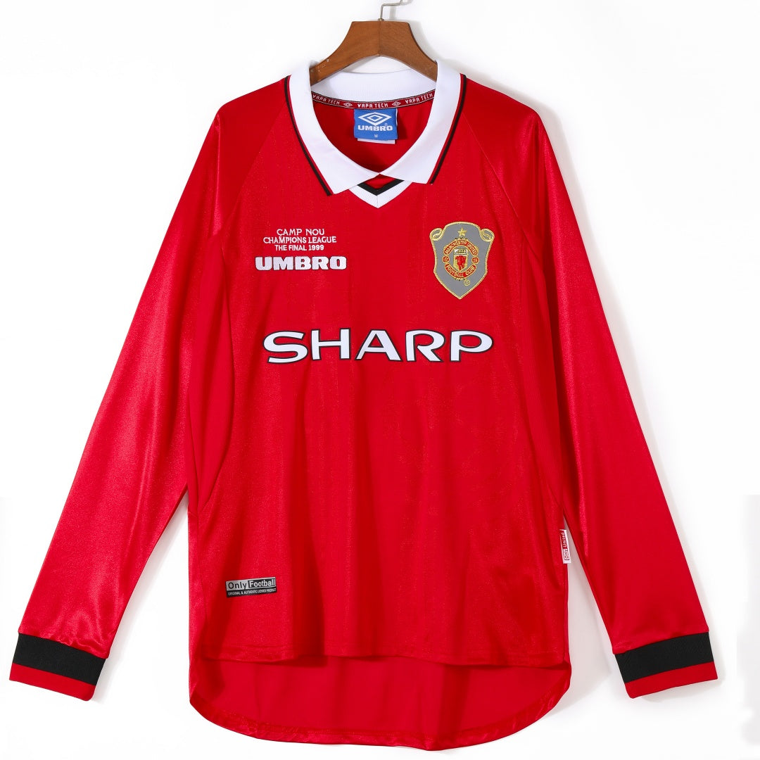 Manchester United 1999/00 Home Retro Long Sleeve Jersey