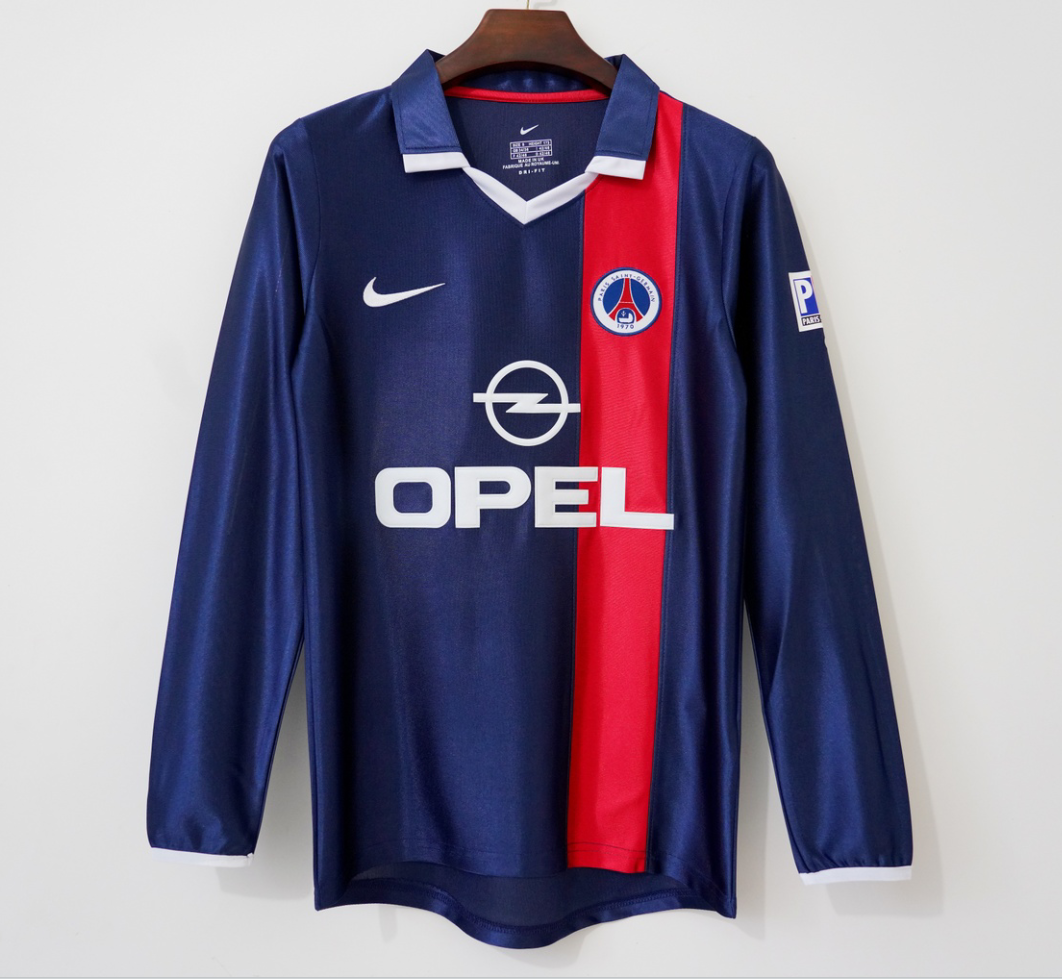 PSG 2001/02 Home Long Sleeve Retro Jersey