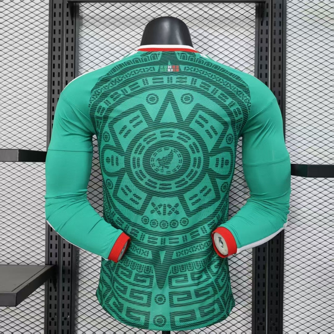 Mexico 2025/26 Home Player Long Sleeve Jersey