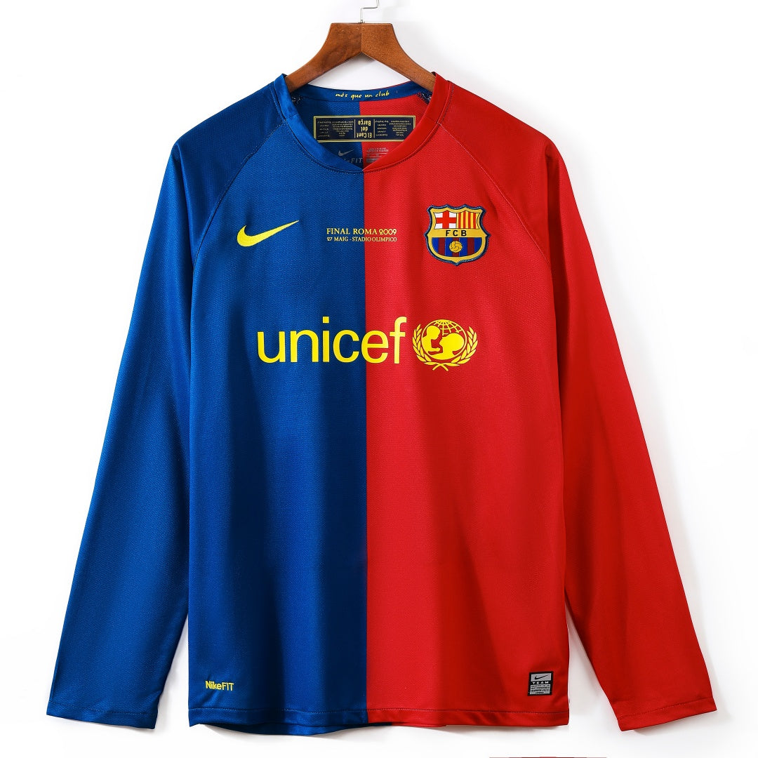 Barcelona 2008/09 Home Retro Long Sleeve Jersey