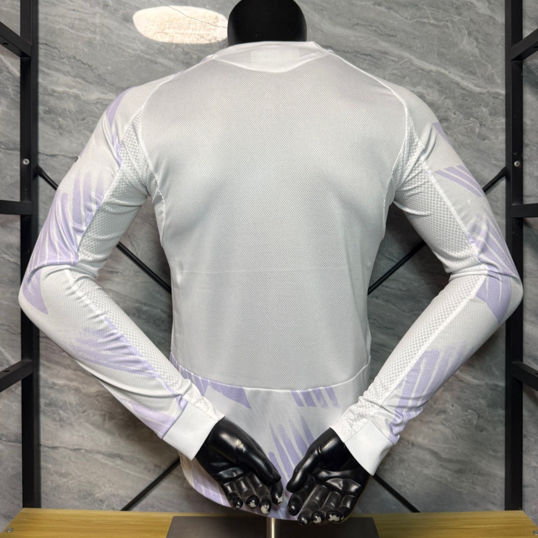 Manchester United 2025/26 Away Long Sleeve Player Version Jersey
