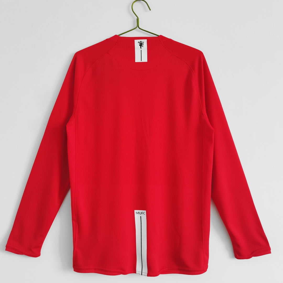 Manchester United 2007/08 Home Long Sleeve Retro Jersey