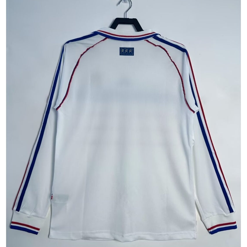 France 1998 Away Retro Long Sleeve Jersey