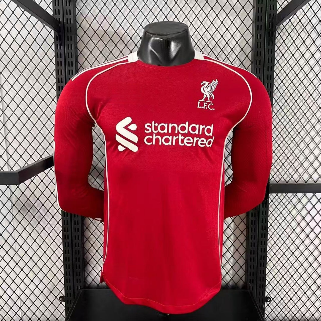 Liverpool 2025/26 Home Long Sleeve Player Jersey