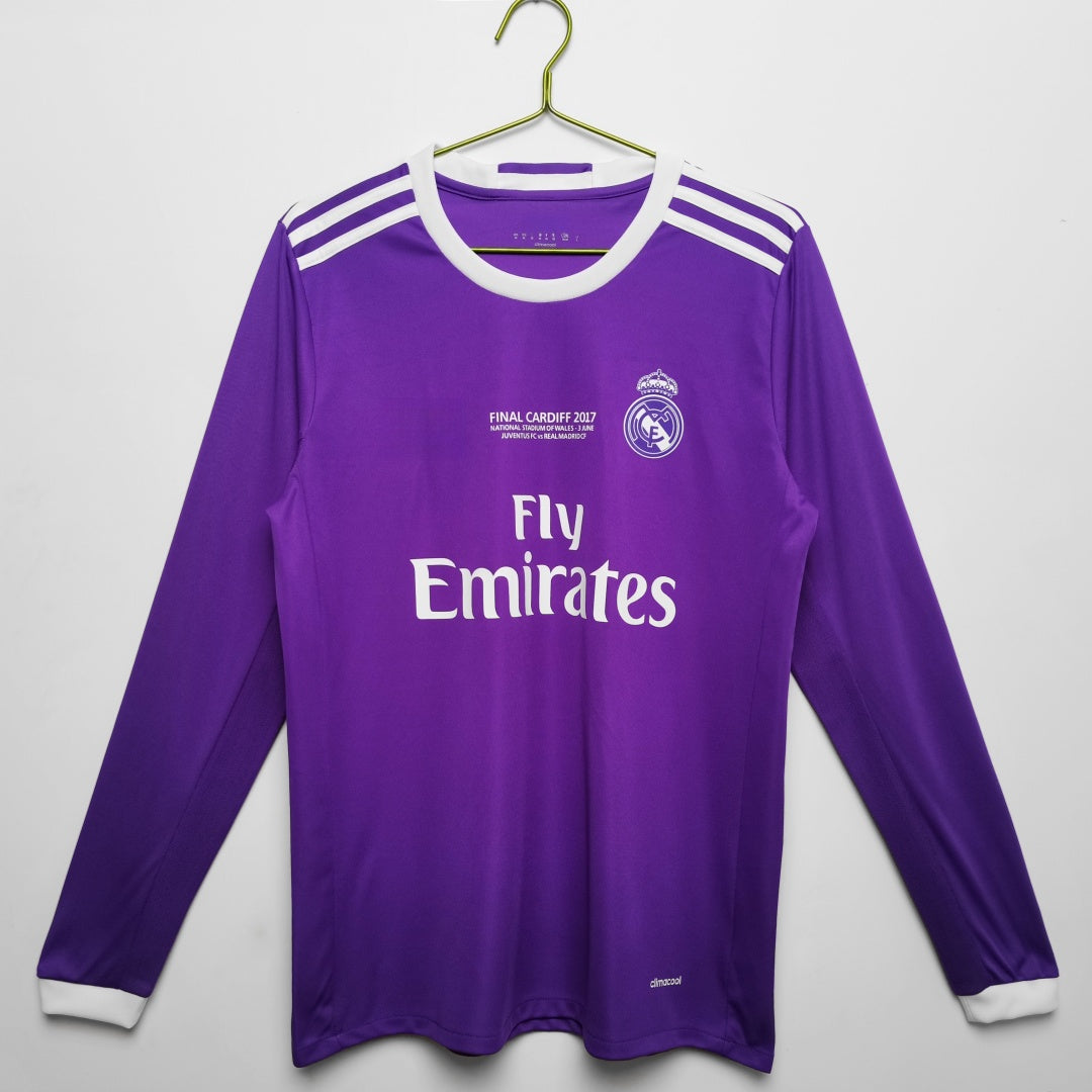 Real Madrid 2016/17 Away Long Sleeve Retro Jersey