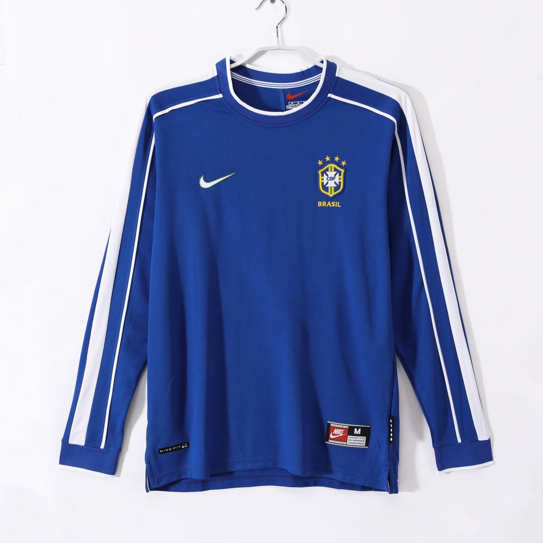 Brazil 1998 Away Retro Long Sleeve Jersey