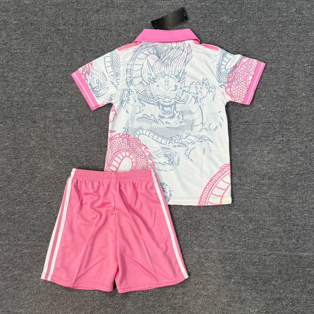 Real Madrid 2025/26 Kids Pink Special Polo Kit