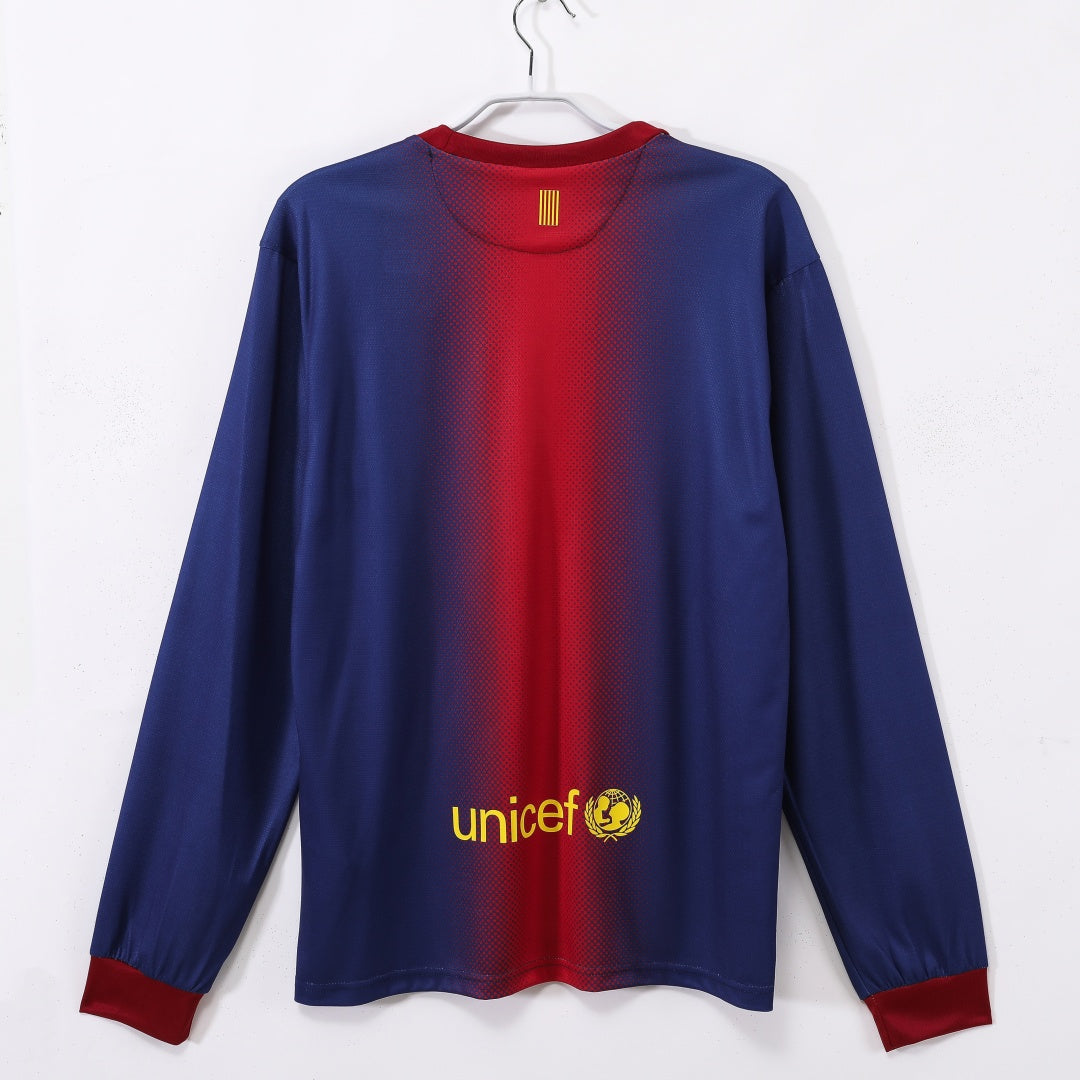FC Barcelona 2012/13 Home Retro Long Sleeve Jersey