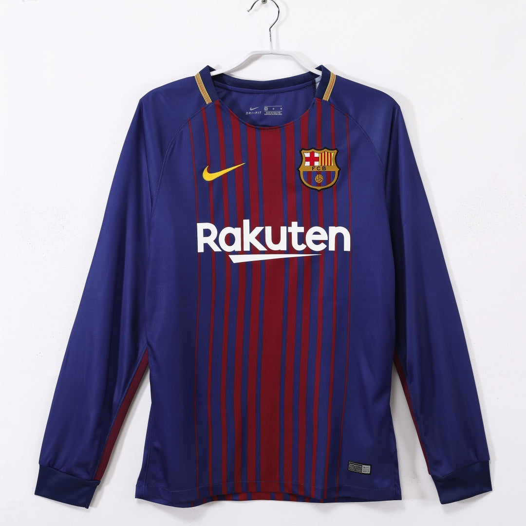 Barcelona 2017/18 Home Retro Long Sleeve Jersey