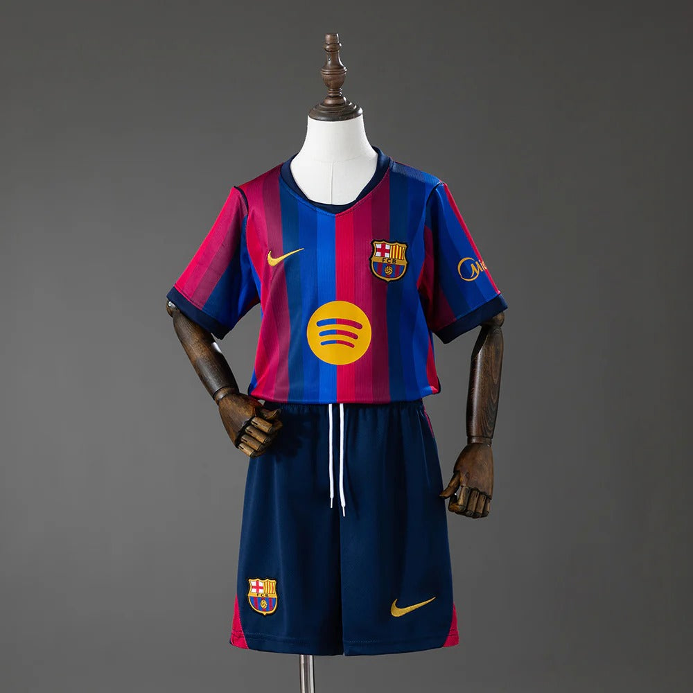 Barcelona 2025/26 Kids Home Kit