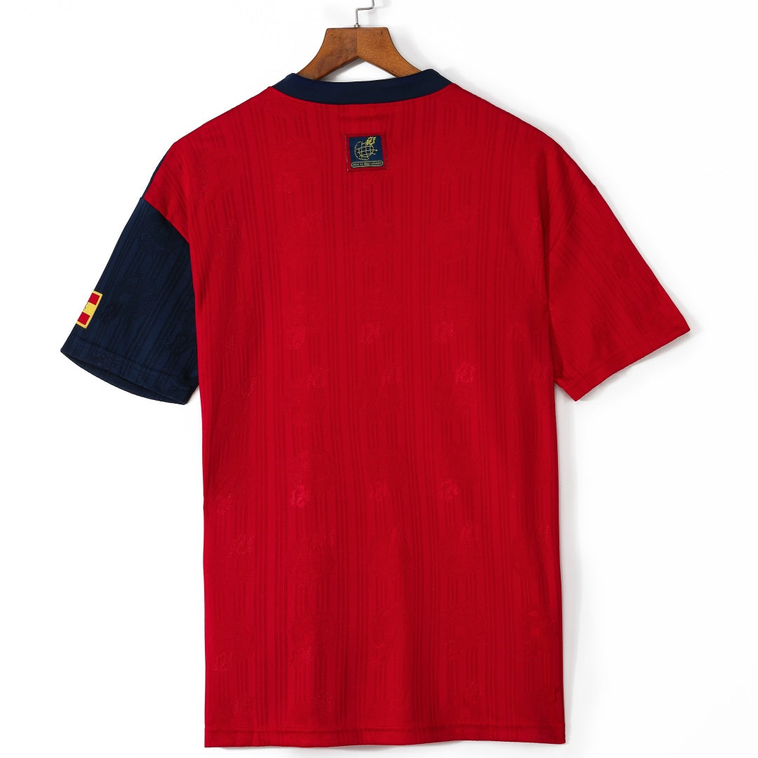 Spain 1996 Home Retro Jersey