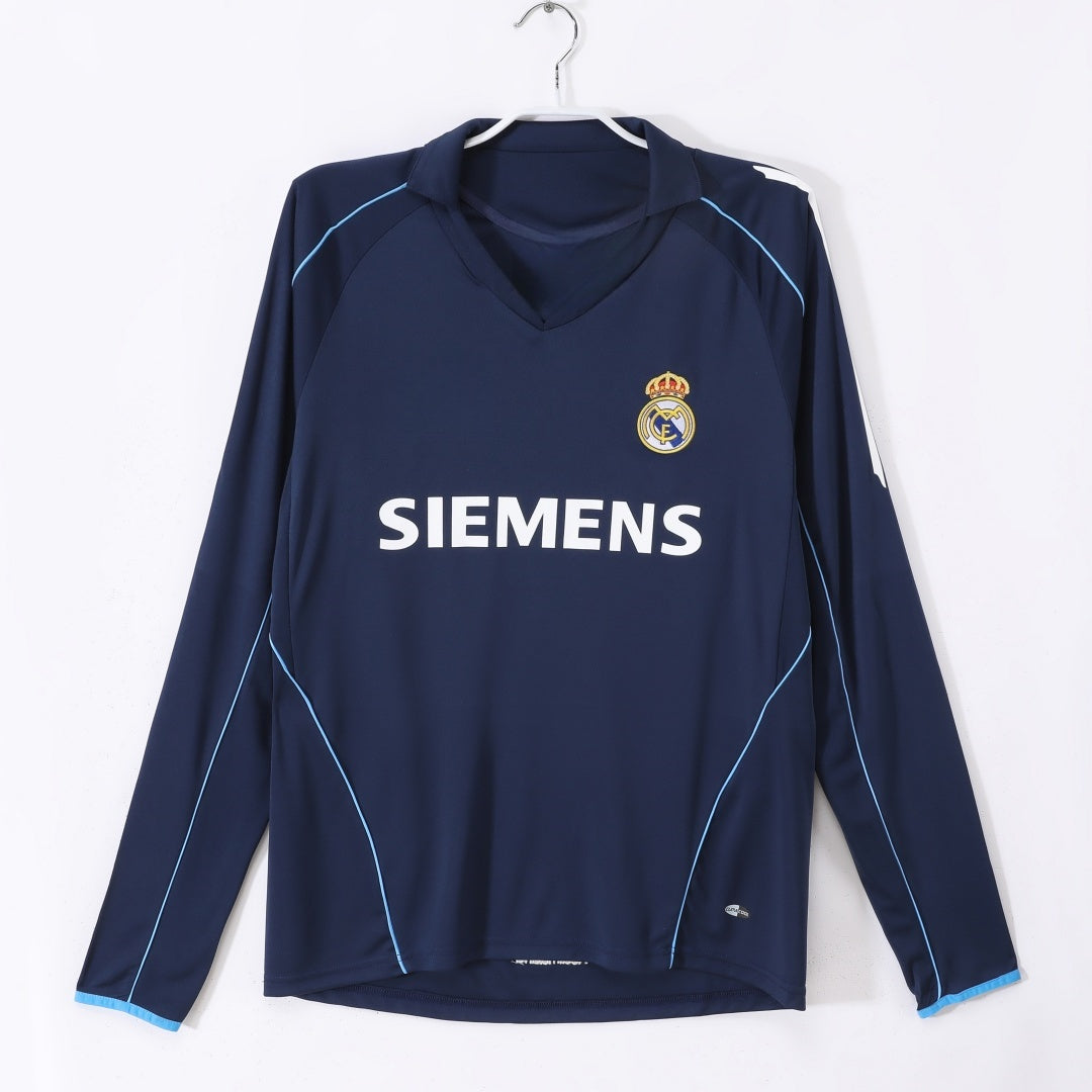 Real Madrid 2005/06 Away Retro Long Sleeve Jersey