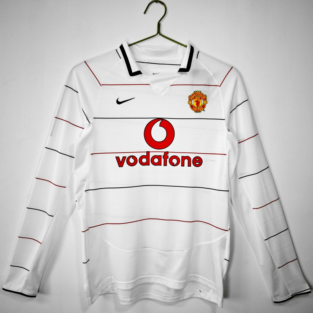 Manchester United 2003–2004 Away Retro Long Sleeve Jersey