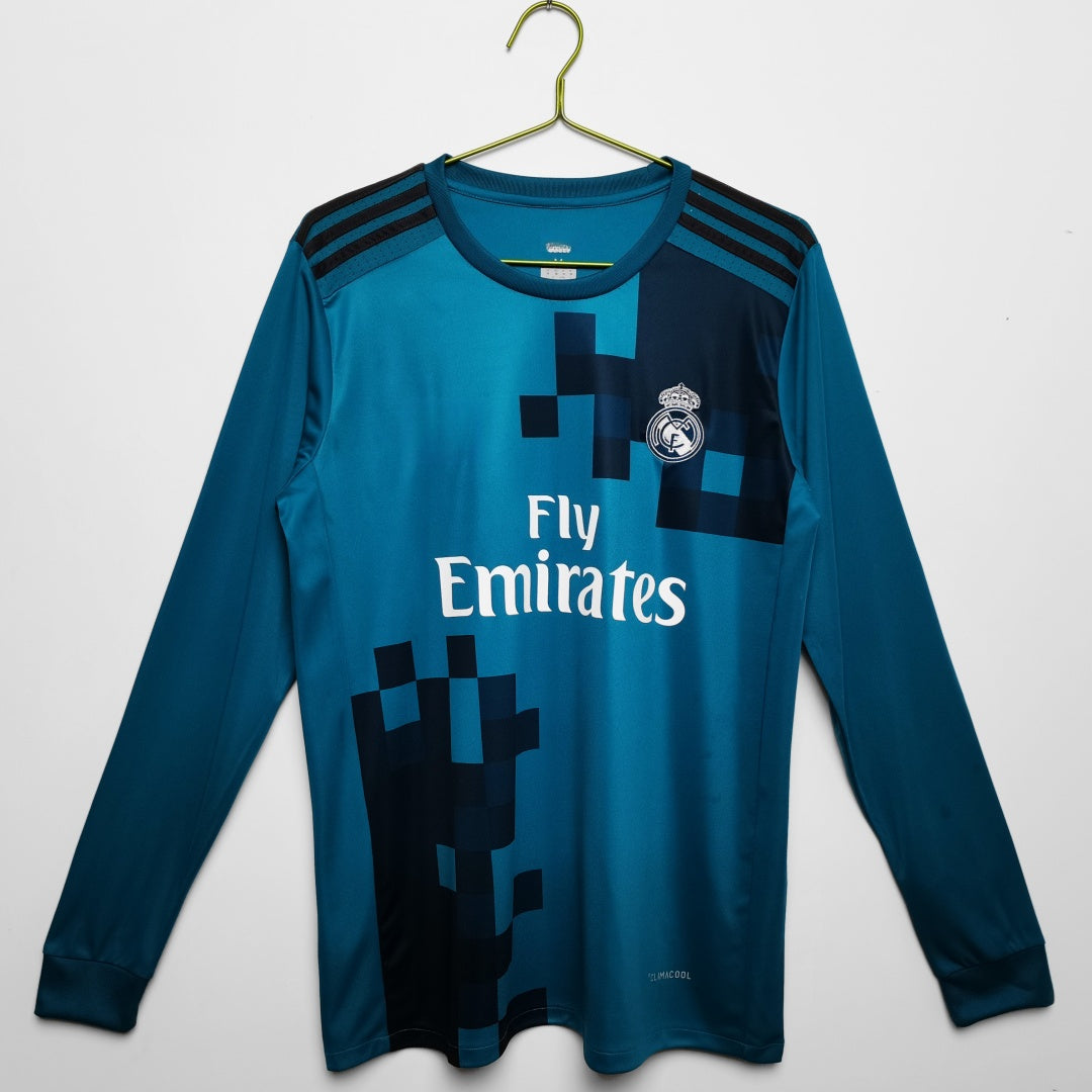 Real Madrid 2017/18 Third Retro Long Sleeve Jersey