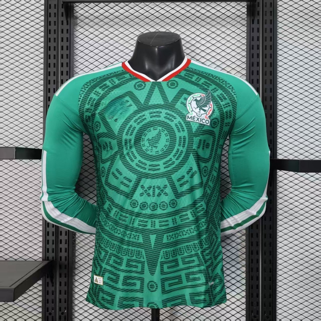 Mexico 2025/26 Home Player Long Sleeve Jersey