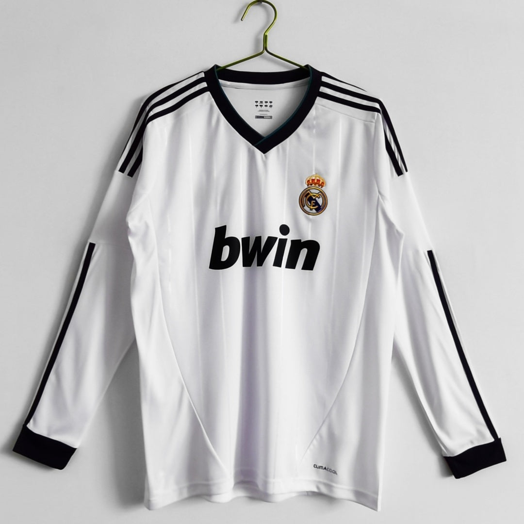 Real Madrid 2012/13 Home Retro Long Sleeve Jersey