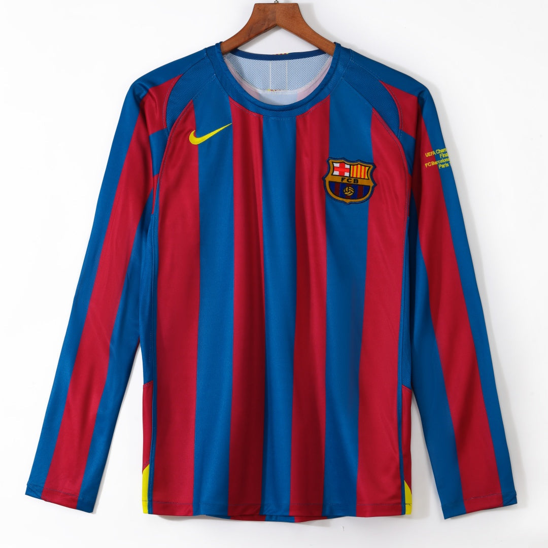 FC Barcelona 2005/06 Home Retro Long Sleeve Jersey