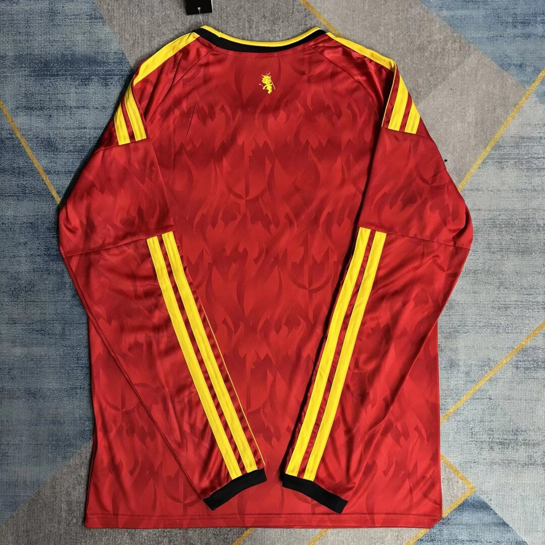 Belgium 2025/26 Home Long Sleeve Jersey