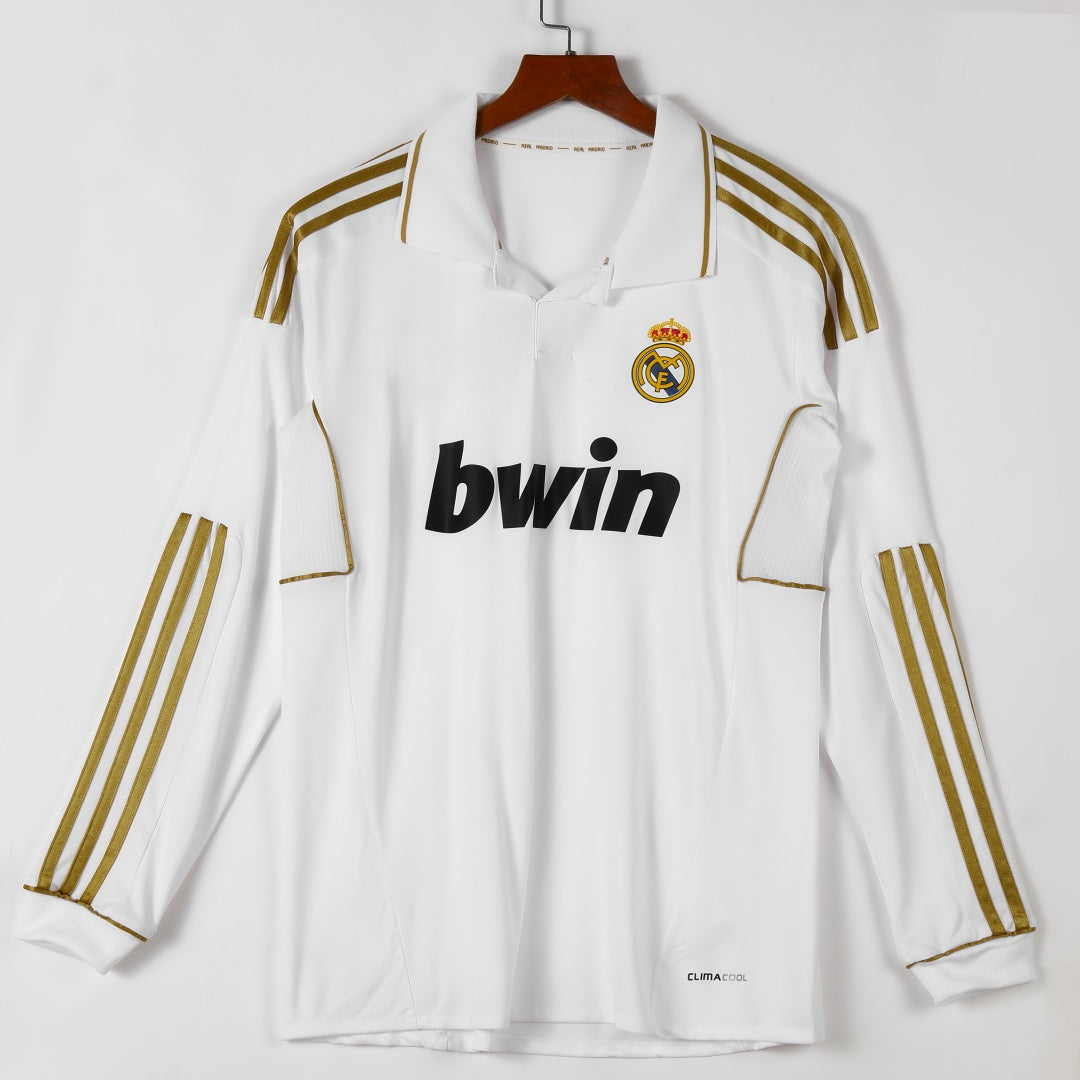 Real Madrid 2011/12 Home Retro Long Sleeve Jersey
