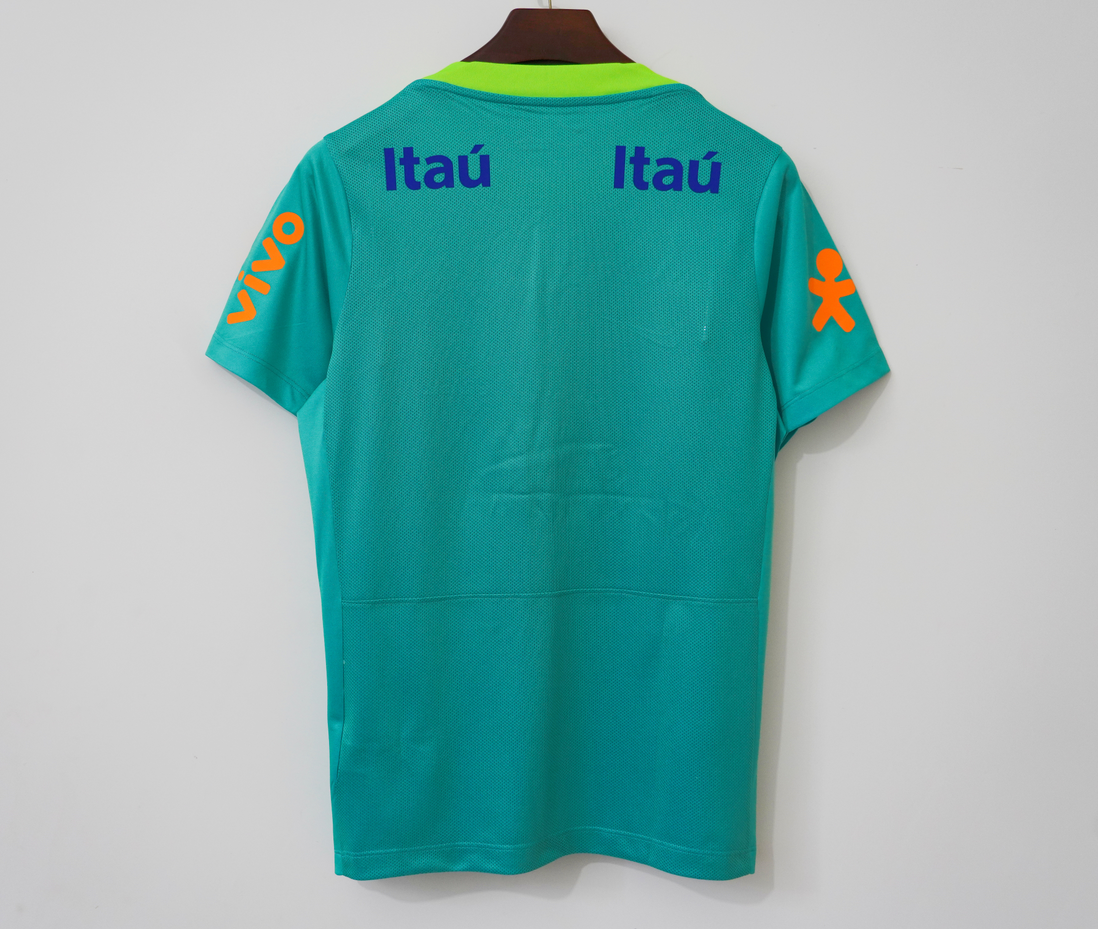 Brazil 2004 Green Training Retro Jersey