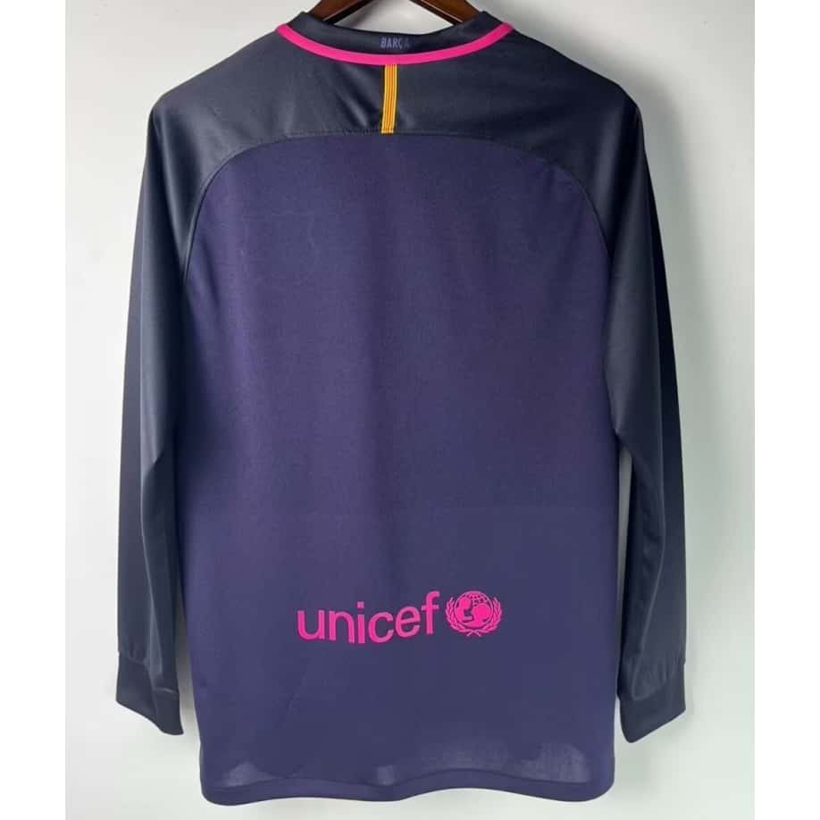 FC Barcelona 2016/17 Away Retro Long Sleeve Jersey