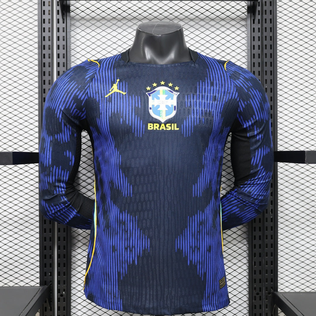 Brazil 2026 Away Player Long-Sleeve Jersey