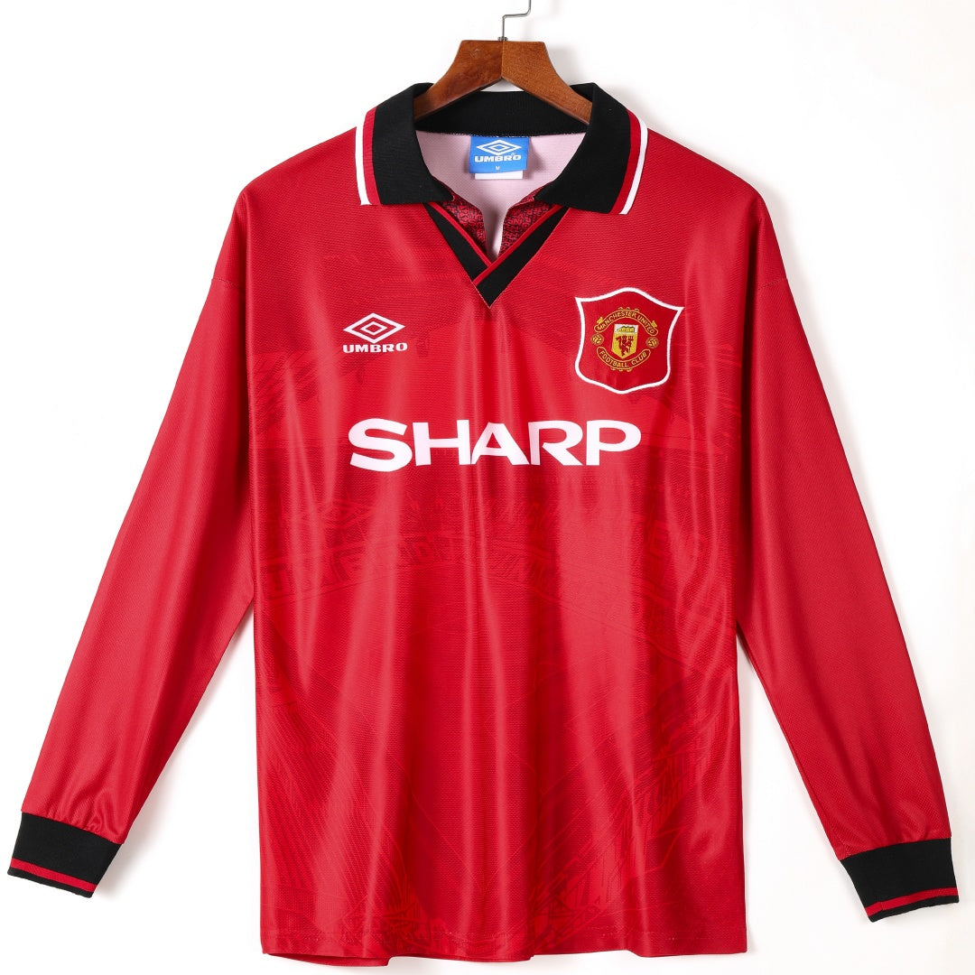 Manchester United 1994–1996 Home Retro Long Sleeve Jersey