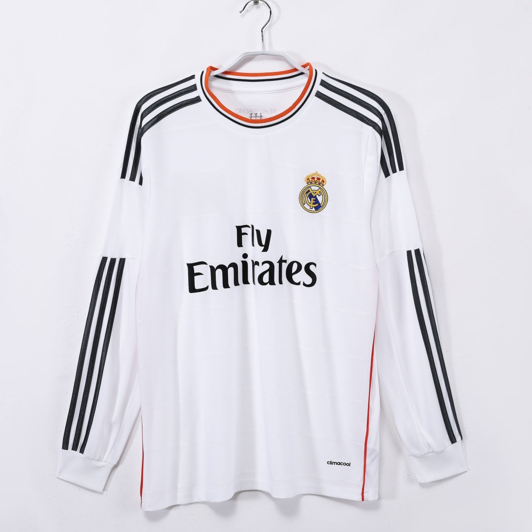 Real Madrid 2013/14 Home Retro Long Sleeve Jersey