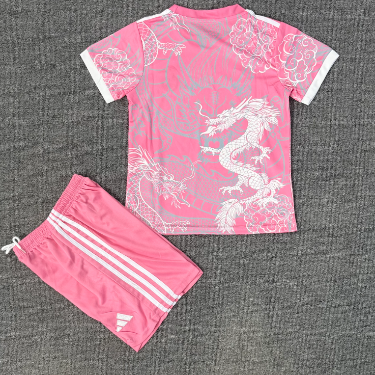 Real Madrid 2025/26 Pink Dragon Kids Kit