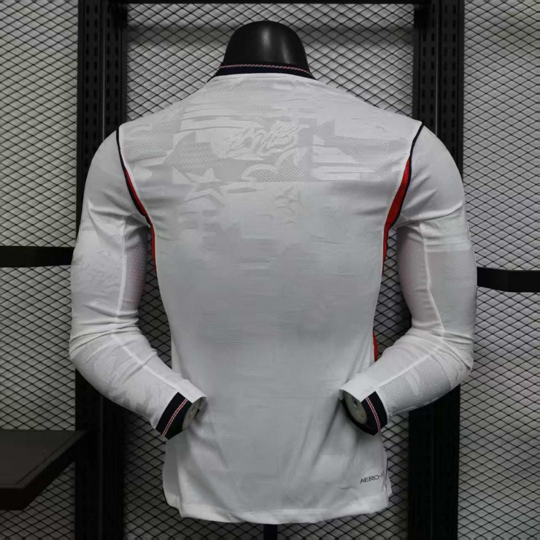 England 2025/26 Home Player Long-Sleeve Jersey