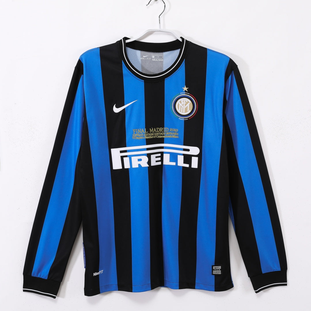 Inter Milan 2009/10 Home Retro Long Sleeve Jersey