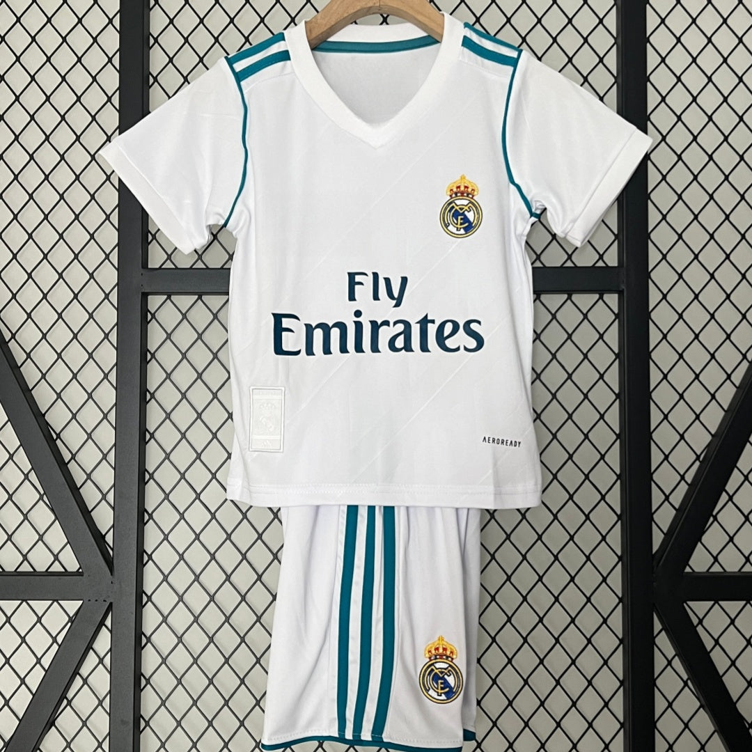 Real Madrid 2017/18 Kids Home Retro Jersey