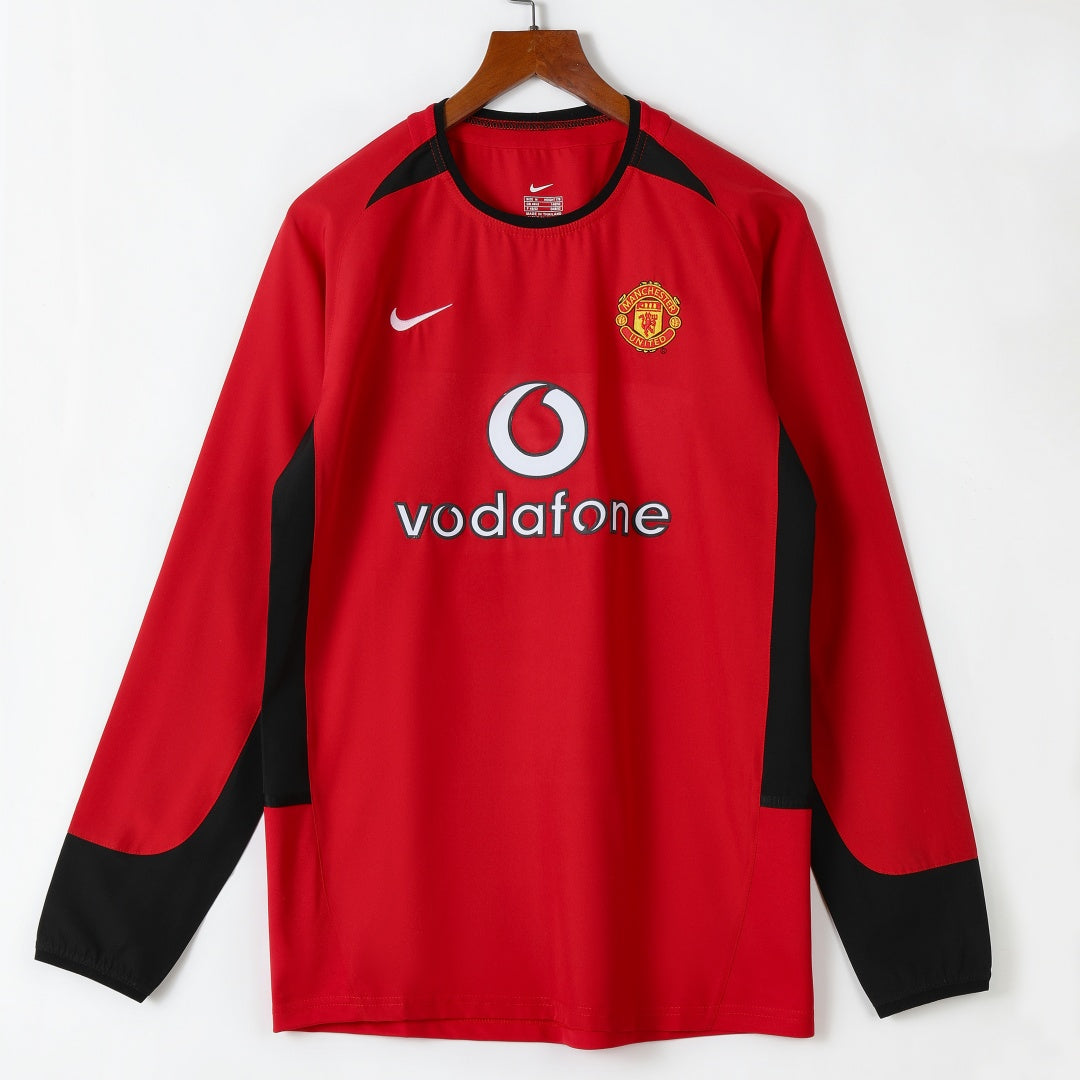 Manchester United 2002-2004 Home Long Sleeve Retro Jersey