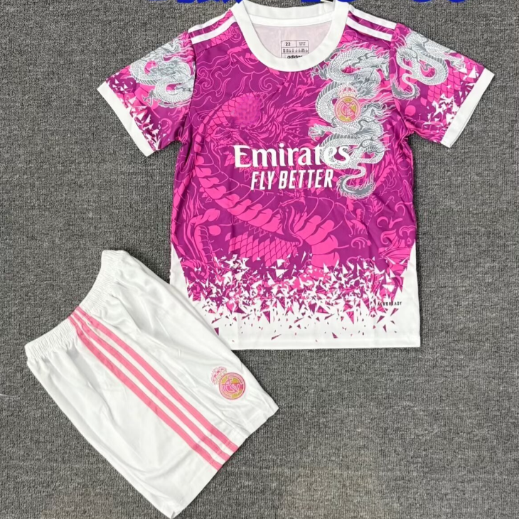 Real Madrid 2025/26 Pink Special Kids Jersey