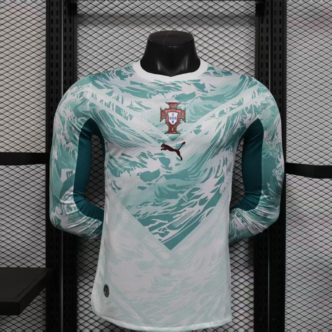 Portugal 2025/26 Away Player Long Sleeve Jersey
