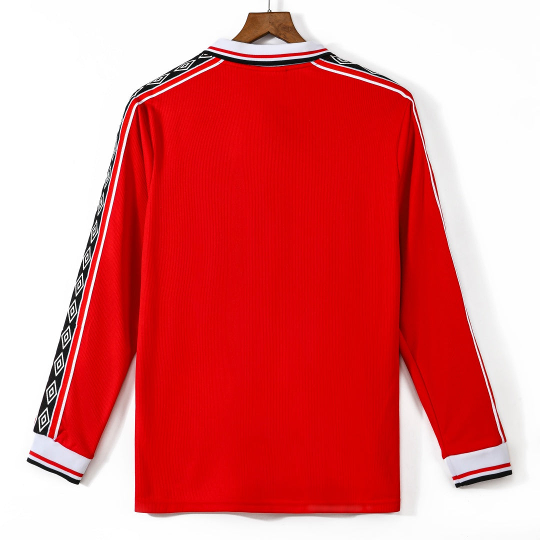 Manchester United 1998/99 Home Retro Long Sleeve Jersey