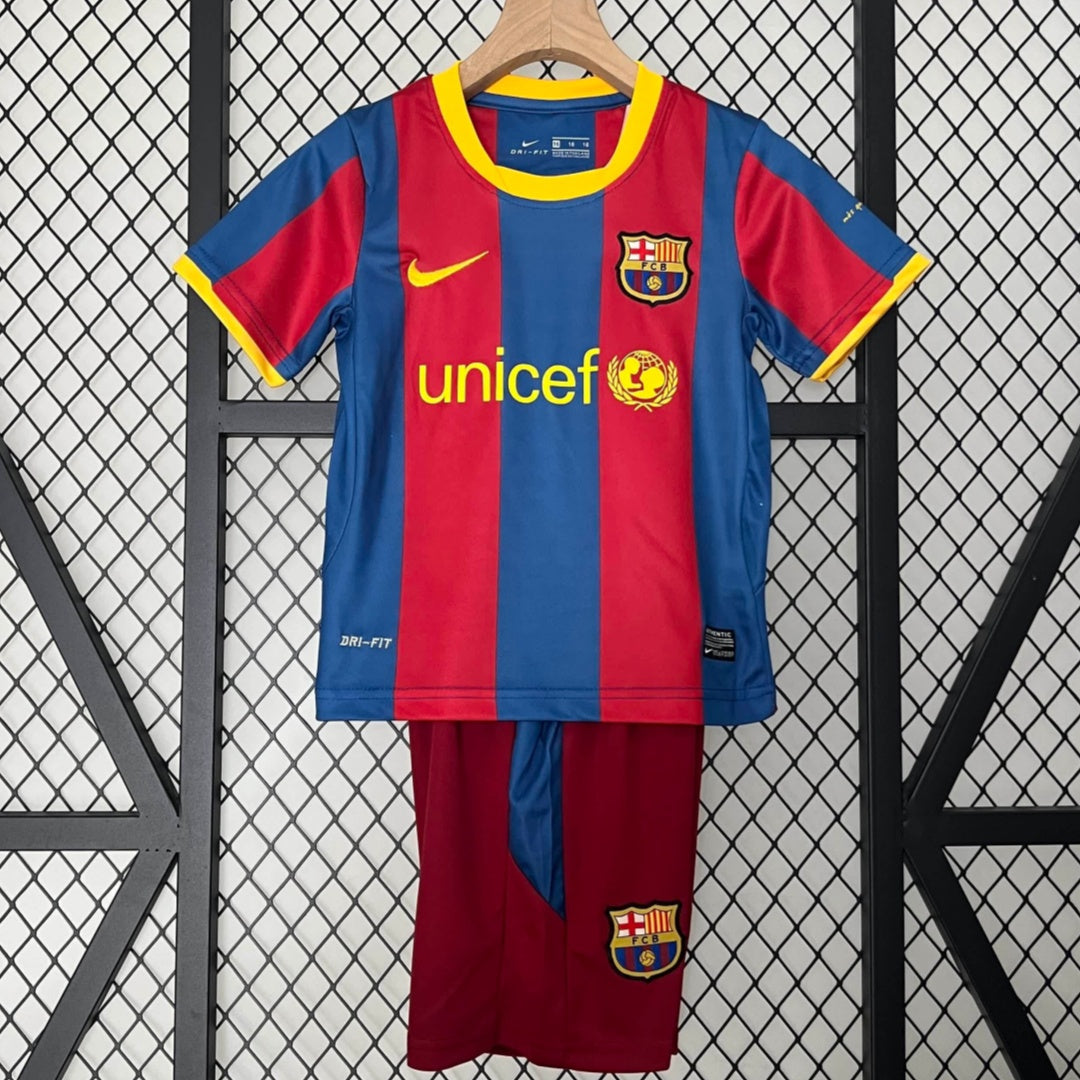 Barcelona 2010/11 Home Retro Kids Kit