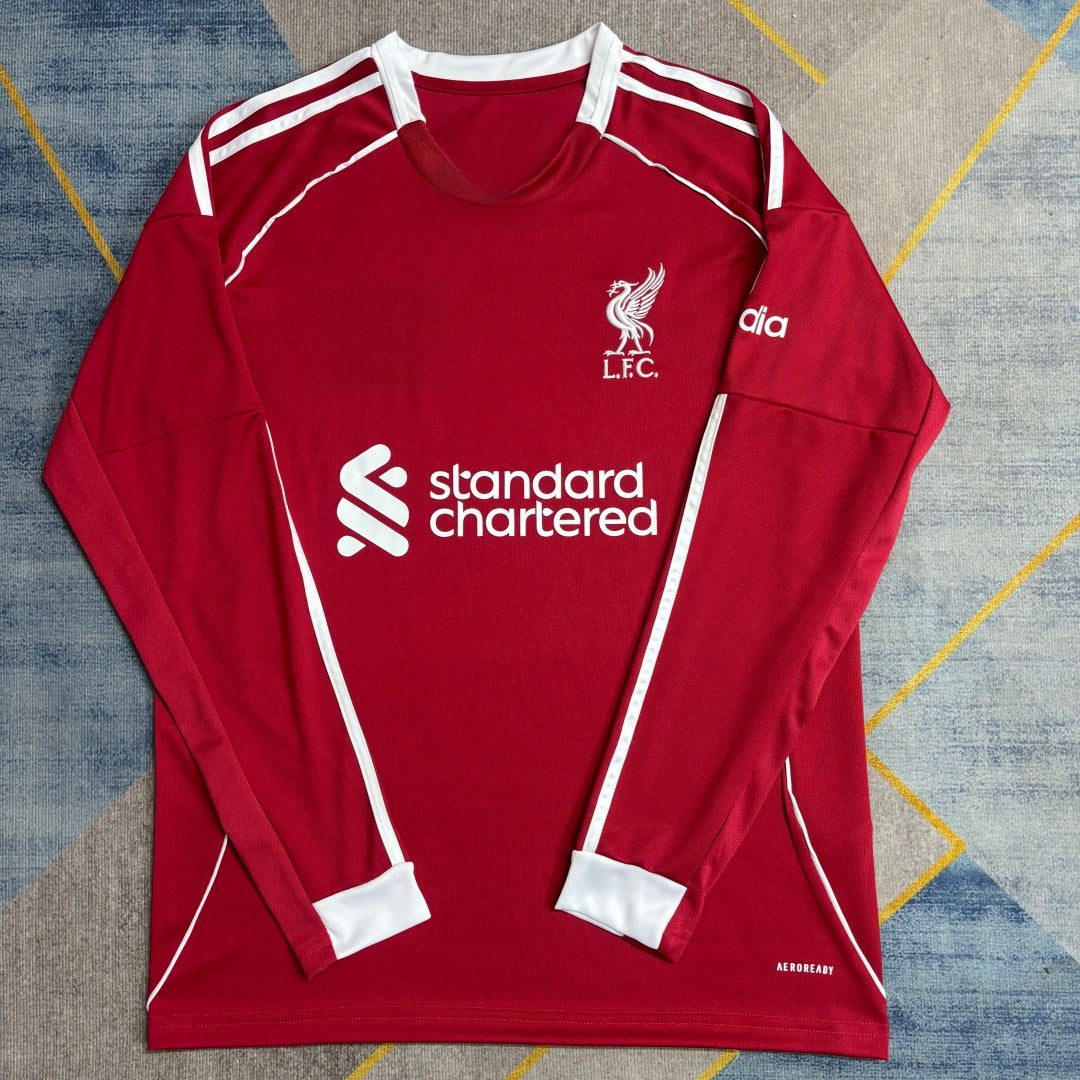 Liverpool 2025/26 Home Long-Sleeve Jersey