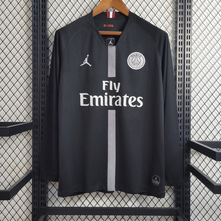 PSG 2018/19 Home Long Sleeve Retro Jersey