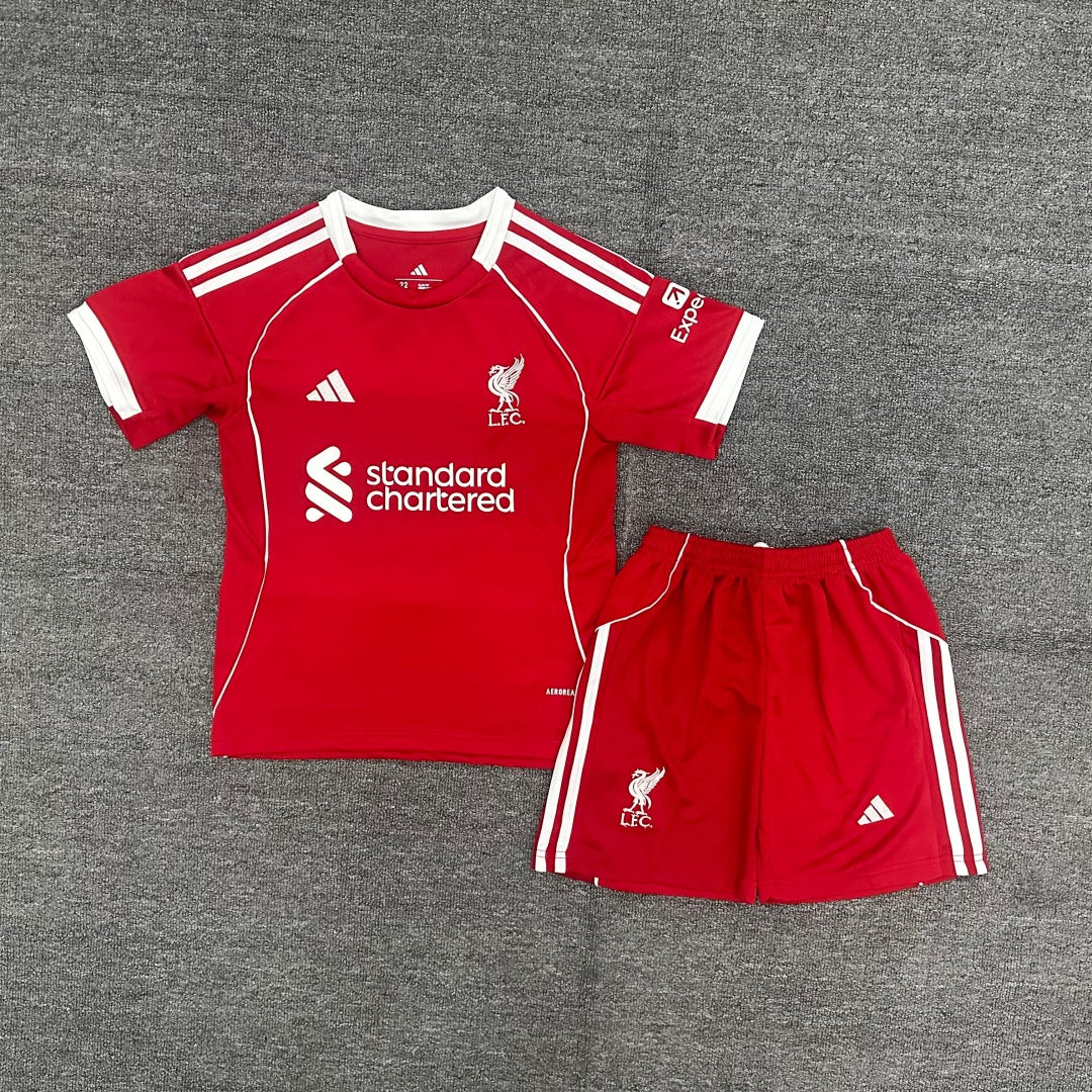 Liverpool 2025/26 Home Kids Set
