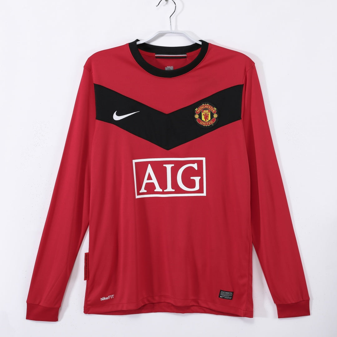 Manchester United 2010 Home Retro Long Sleeve Jersey