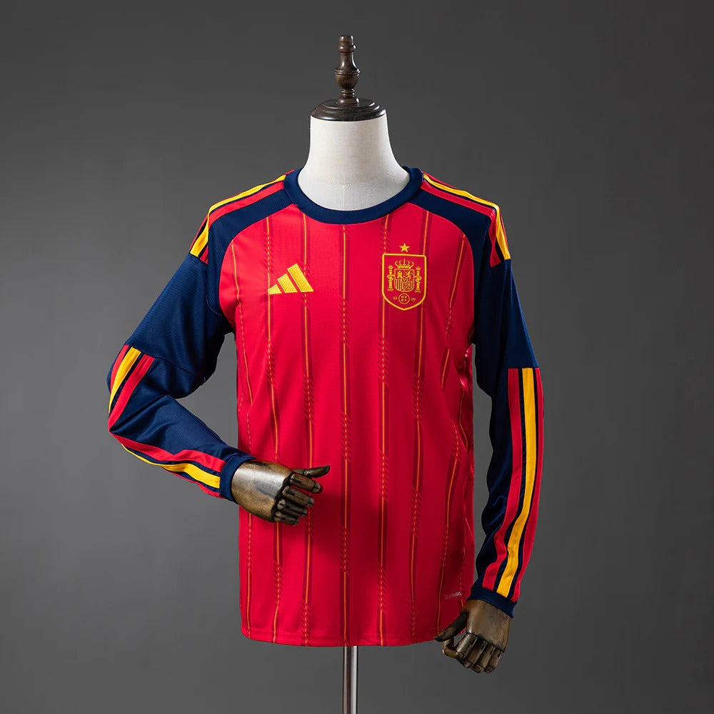 Spain 2025/26 Home Long Sleeve Jersey