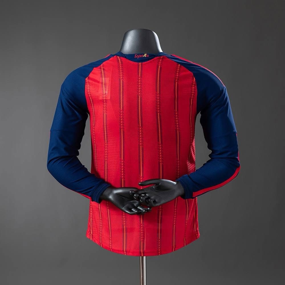 Spain 2025/26 Home Long Sleeve Player Version Jersey